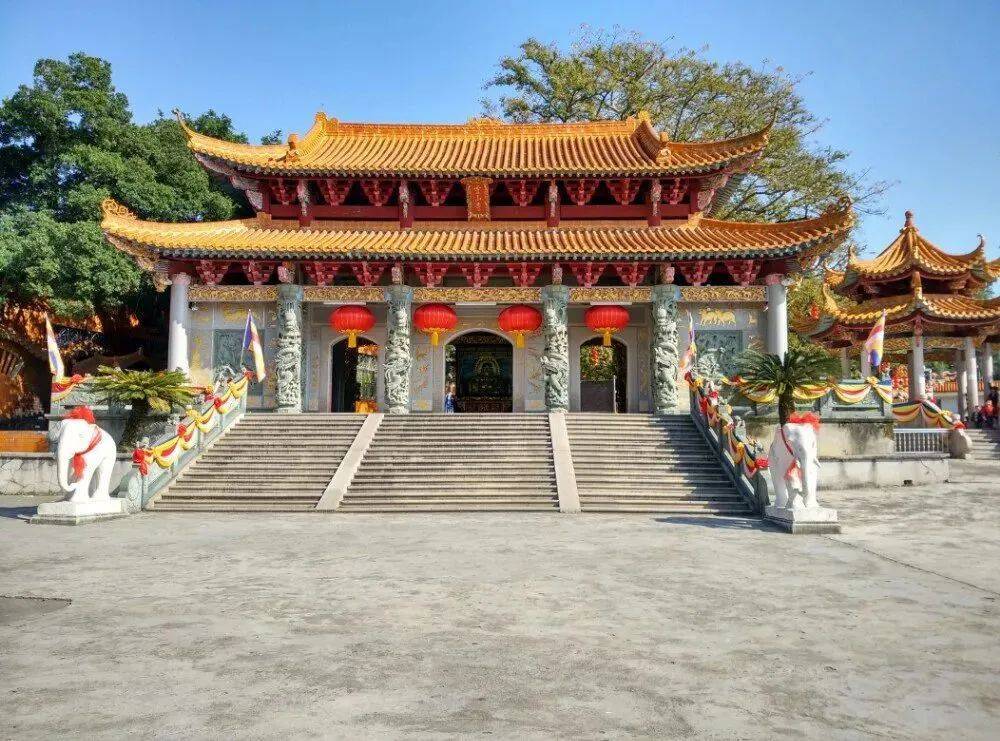 潮陽靈山寺:千年寺院百歲僧_大雄寶殿_結構_風景