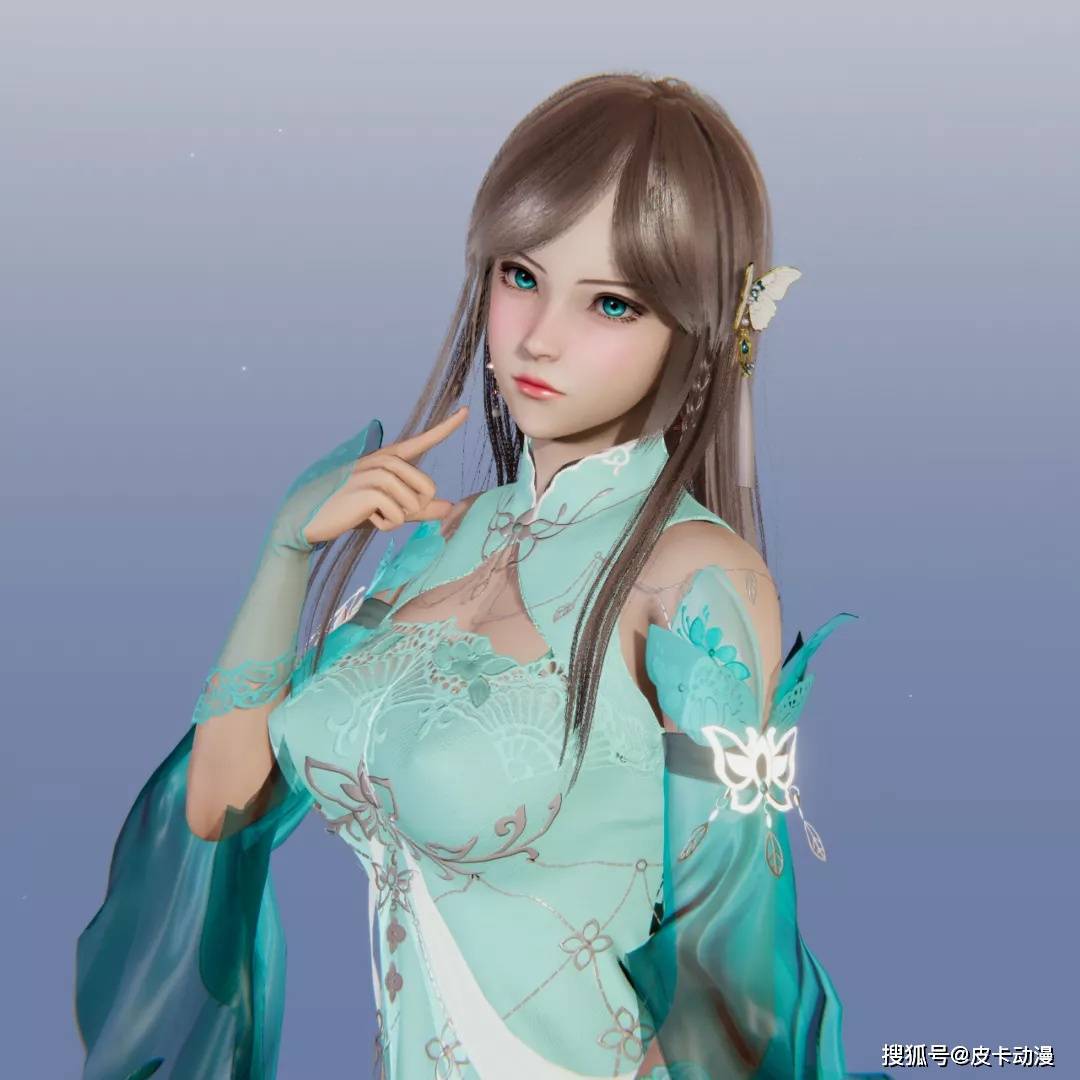 斗罗大陆:粉丝重制宁荣荣建模,古风裙加纯白丝袜很惊艳,腿好看_胡列娜