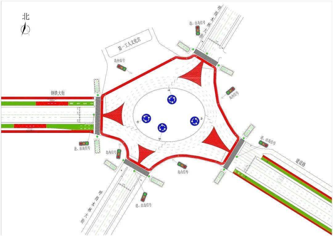 关于优化青山区一宫环岛路口交通组织方案的公示