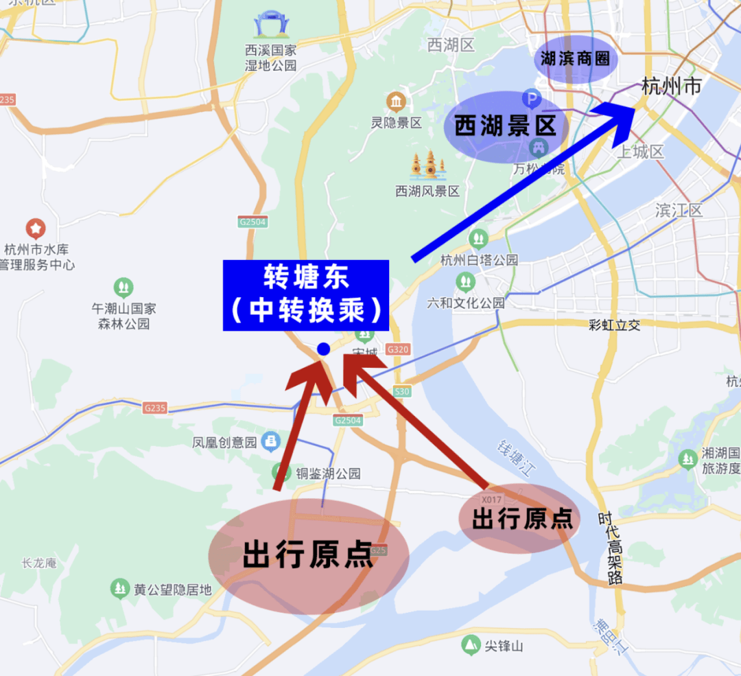 杭州转塘街道地图图片