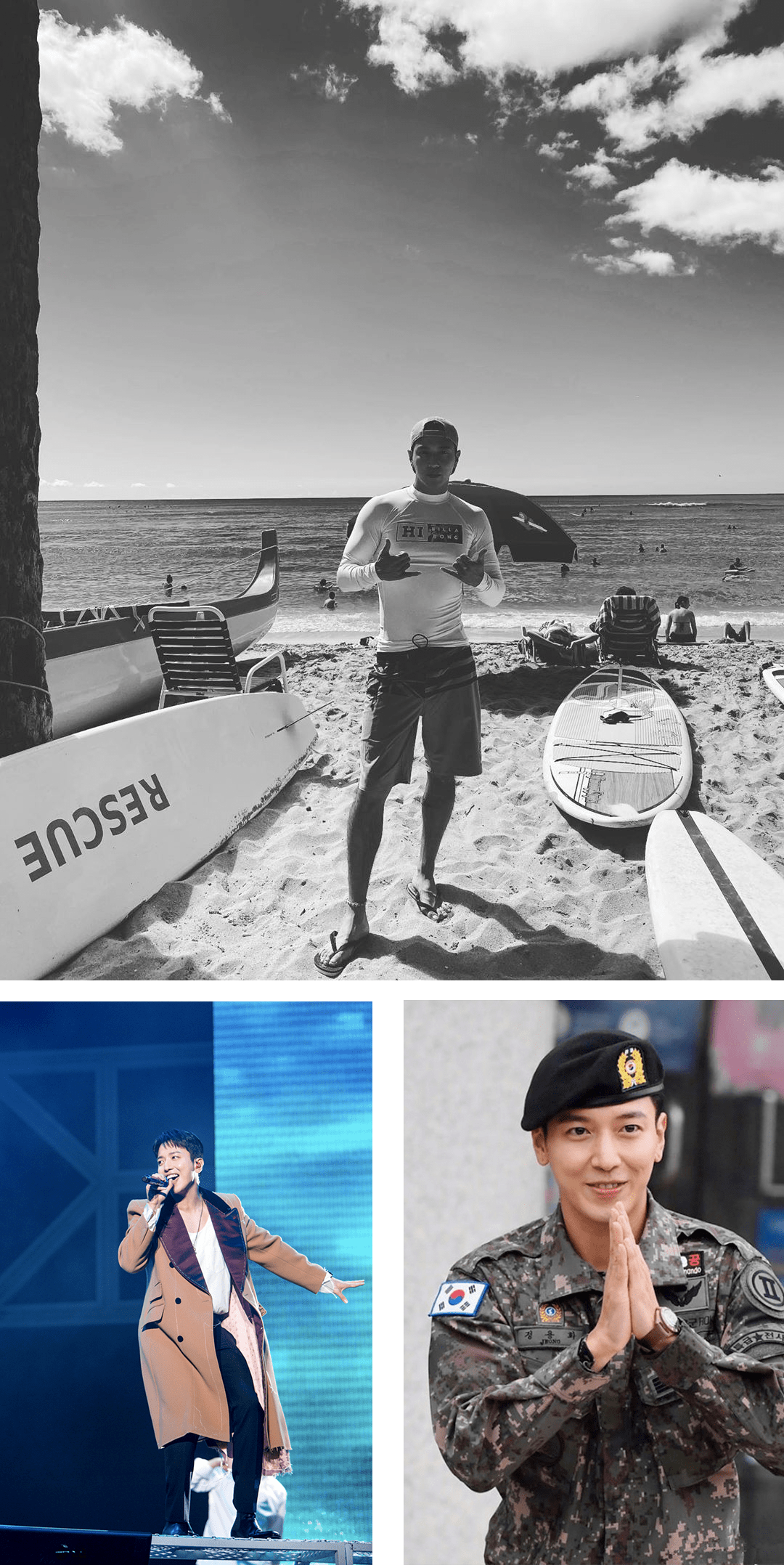 清爽阳光的发型,配上结实有力的肌肉,绅士又时尚的性格,在组合内又很