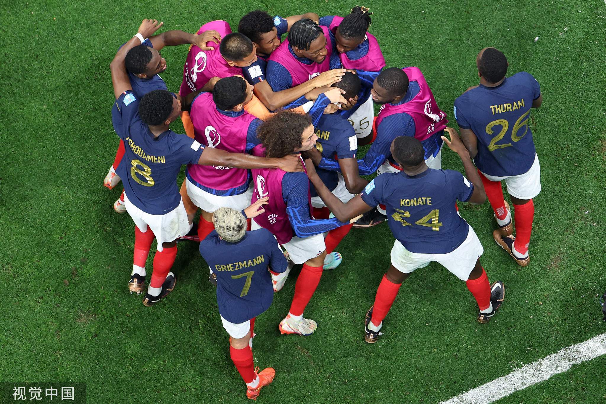 世界杯-特奥凌空斩破门穆阿尼建功 法国2-0摩洛哥进决赛