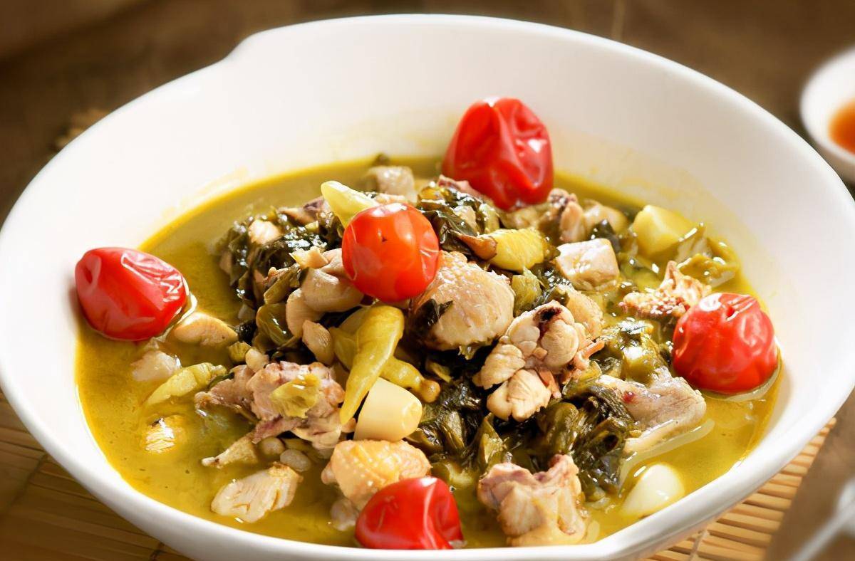 酸爽开胃酸汤鸡肉!