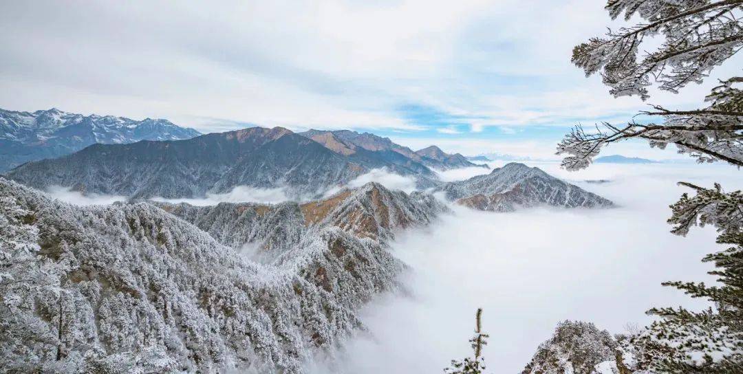 西岭雪山大雪塘图片