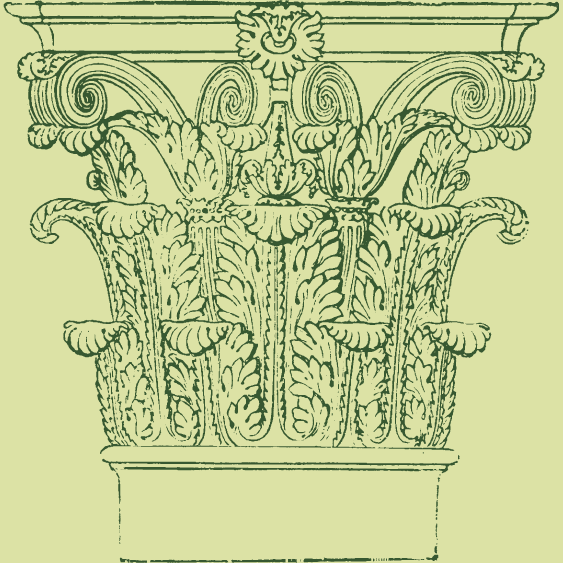 古希腊三大柱式简笔画图片