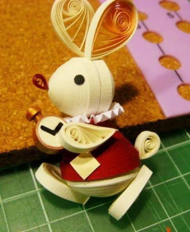 【国外优秀衍纸作品】可爱的兔子_图片_教程_艺术