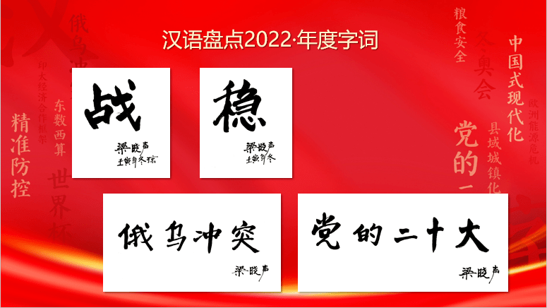 “稳”字当头!“汉语盘点2022”年度字词揭晓_活动_中国_世界