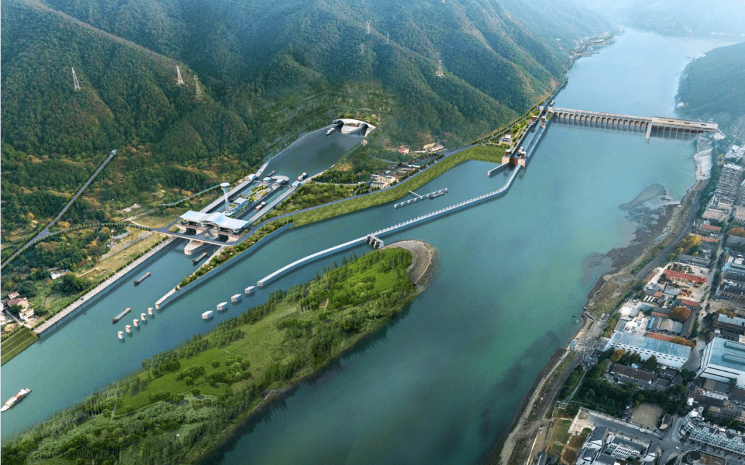 富春江二线船闸概念设计方案评比结果出炉_隧道_项目_船舶