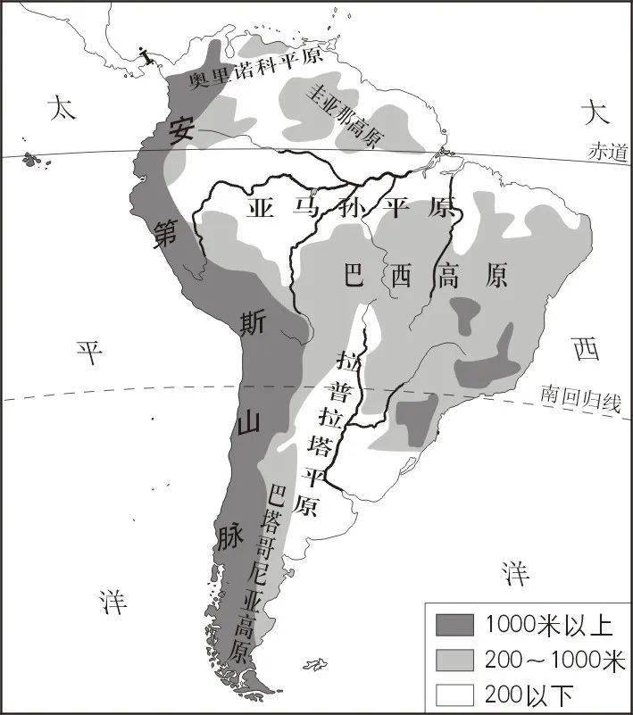 南美洲地形图阿根廷示意图阿根廷气温降水分布图(1)据图描述阿根廷的