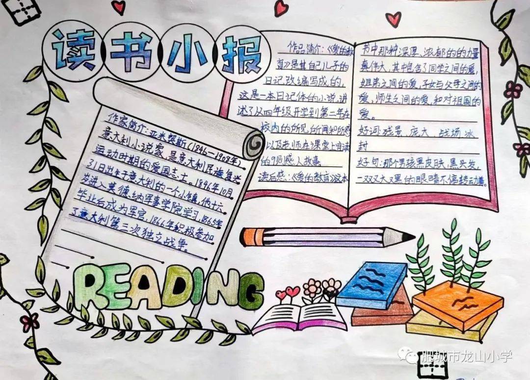 书香能致远,读书乐无穷.同学们不仅读经典书籍,还善于动手创作.