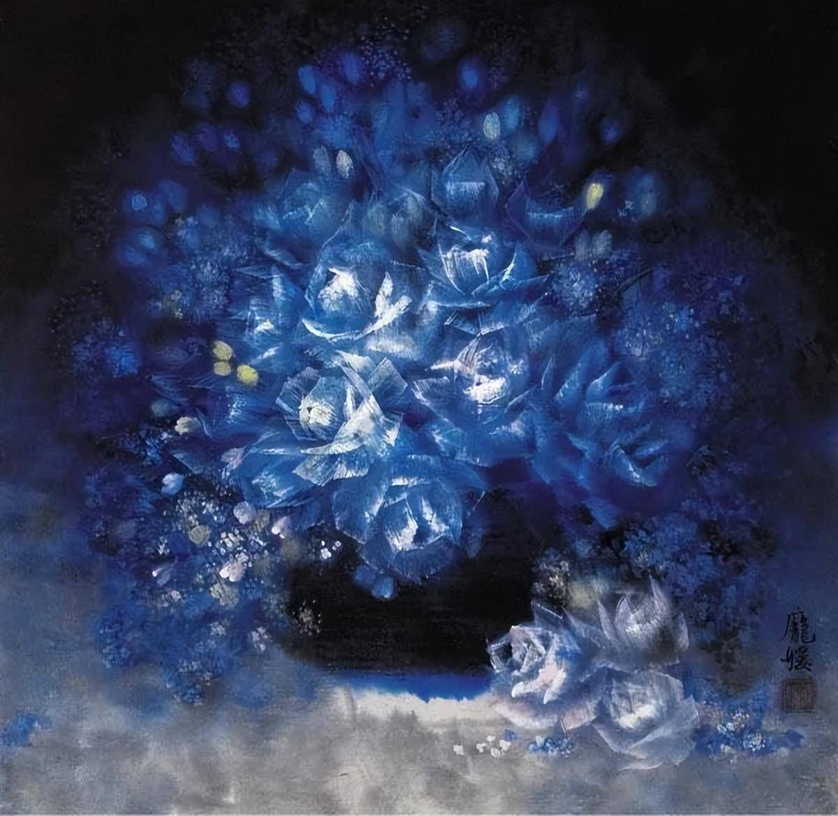 构图饱满大气,色彩浓淡相宜_庞媛_艺术_作品