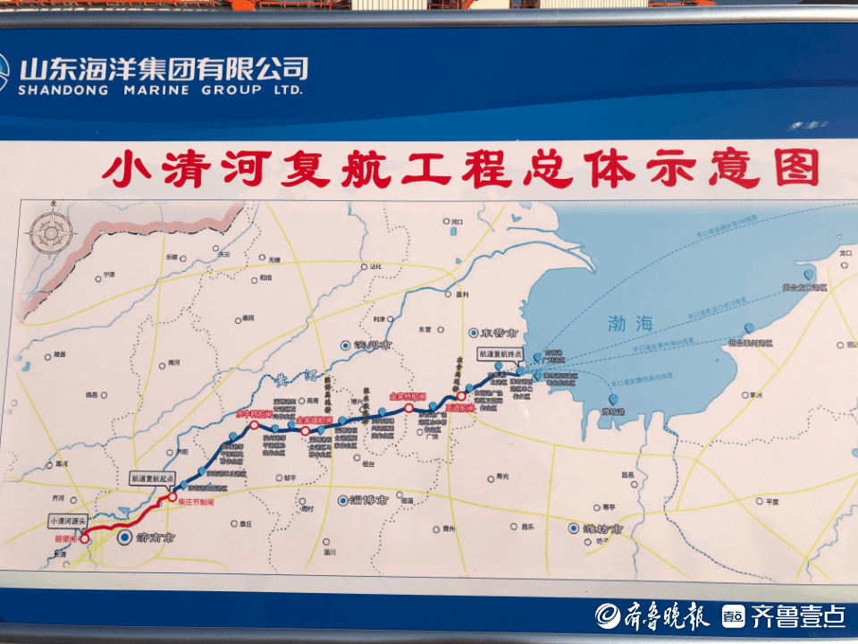 小清河淄博港位置图片