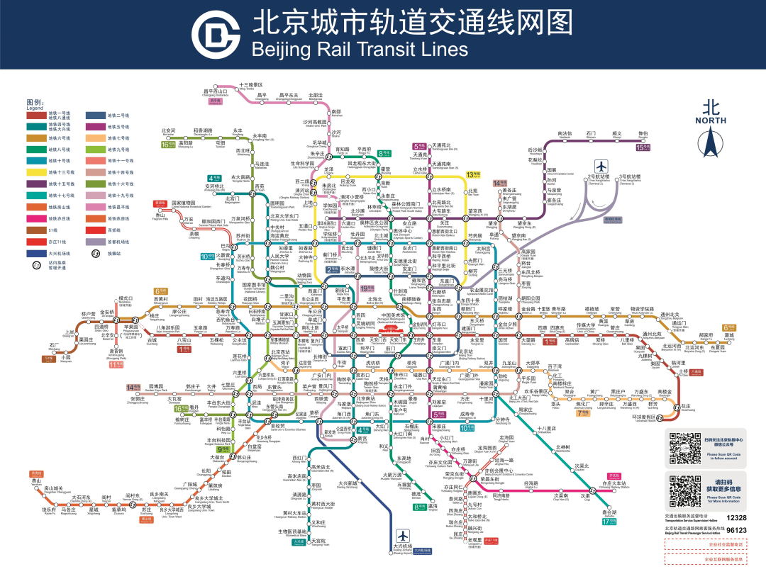 数据可视化系列：2020年北京地铁规划图