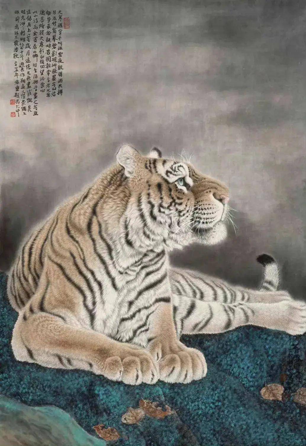 这位画家16岁开始画虎画了近60年