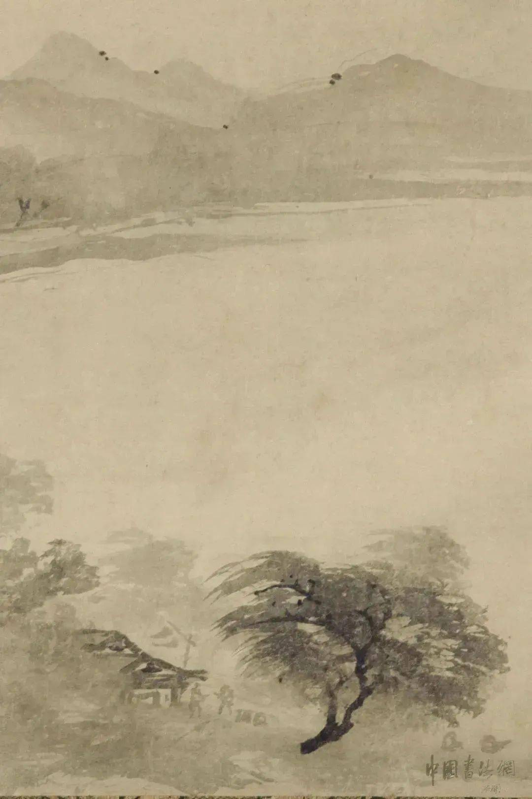 牧溪《潇湘八景之远浦归帆》(传)_米氏_山水画_中国