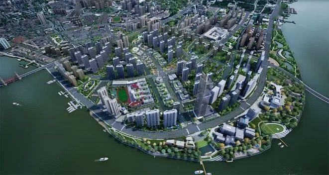 鳌江国际新城项目鸟瞰(效果图)十年来,平阳以"一轴一带四片"城市框架