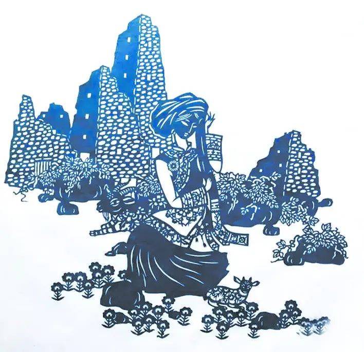 巧手剪羌风 蕙心绣羌韵——余德书的"艺术人生"_剪纸_羌族_作品