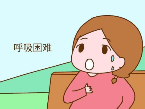 孕妇吸氧卡通图片图片