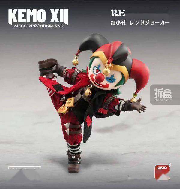 KEMO XII DOLL红小丑疯帽子原创金属骨架包胶可动废品模子