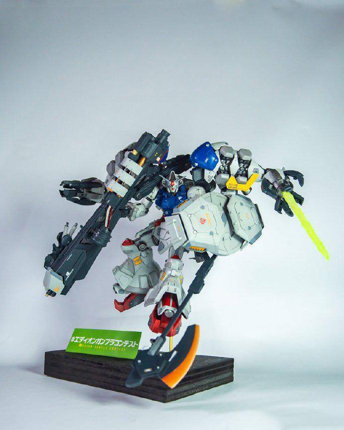 gp02高达混搭罗刹天改造,酸浆果高达模型_装备_零件_背包