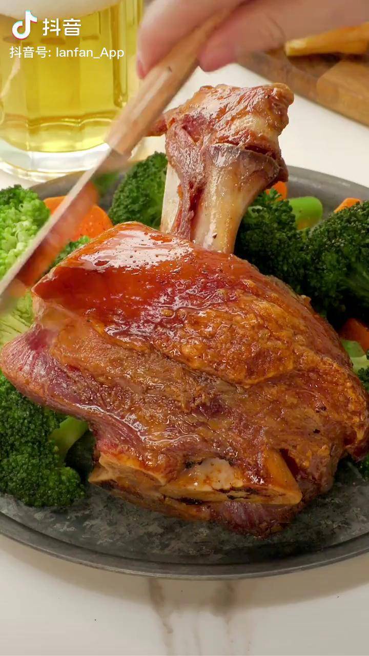 猪肘子 空气炸锅美食 夜宵