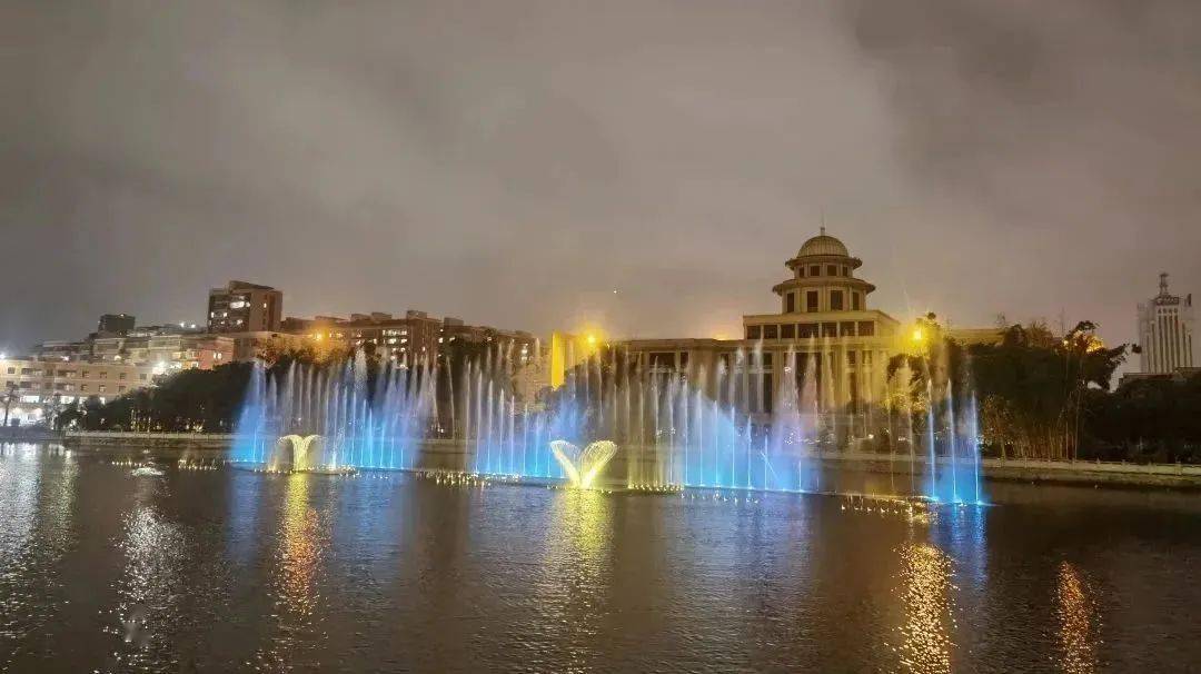 普宁新河音乐喷泉开放时间来了!将实施临时交通管制_锦绣_路段_路口