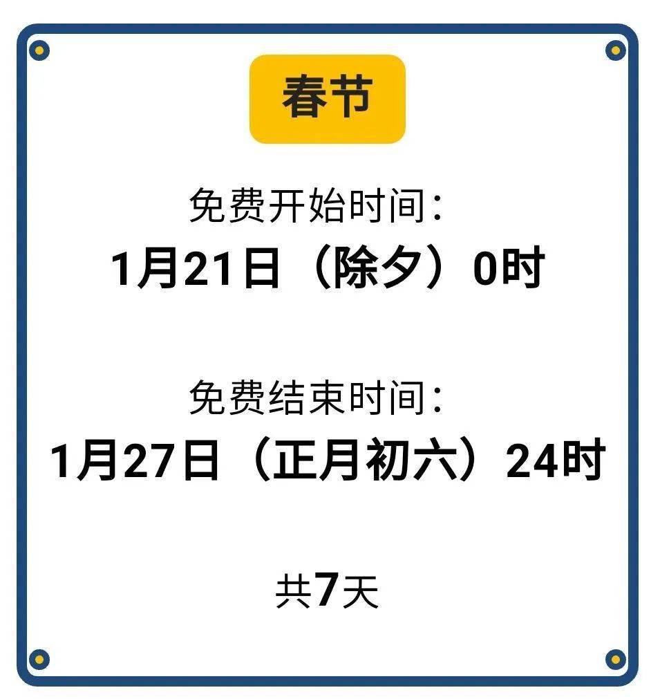 重要提醒！今日24时起，高速公路不再免费