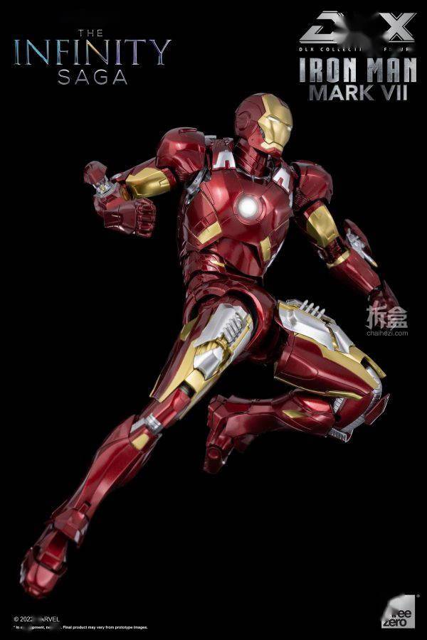 threezero dlx 钢铁侠 mark mk7 漫威复仇者联盟可动机甲_mark_导弹