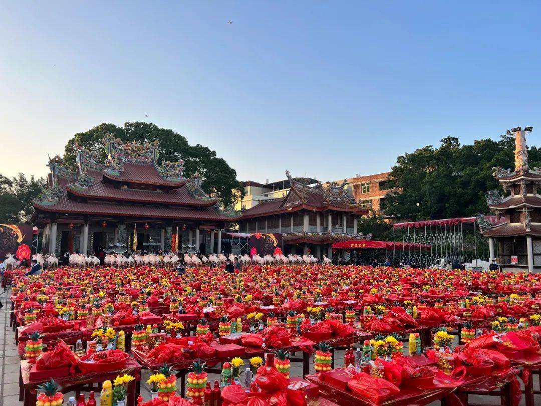 漳州人拜天公场面太壮观 红红火火