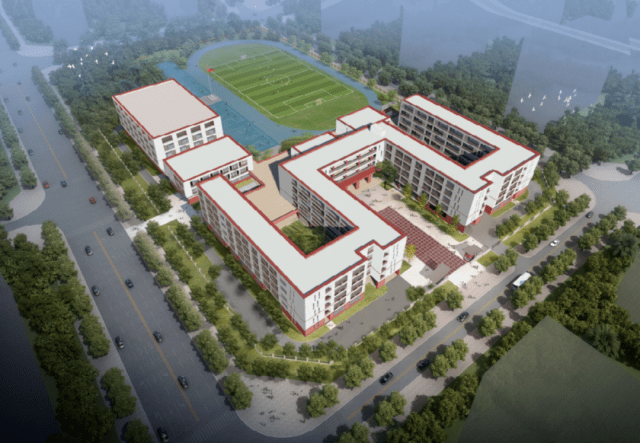 金湾区第一中学设计效果图斗门区和风中学新校区斗门区和风中学(又
