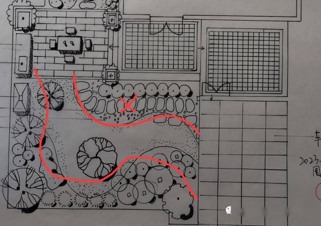 年后,庭院花园设计学员指导 | 点评展示_方案_曲线_空间