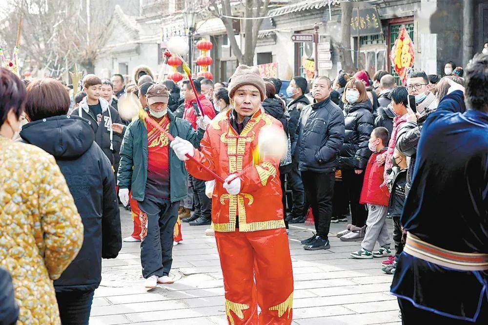 【網絡中國節·元宵】幡旗林立穿街過 勝芳花會鬧元宵_表演_傳承_古鎮