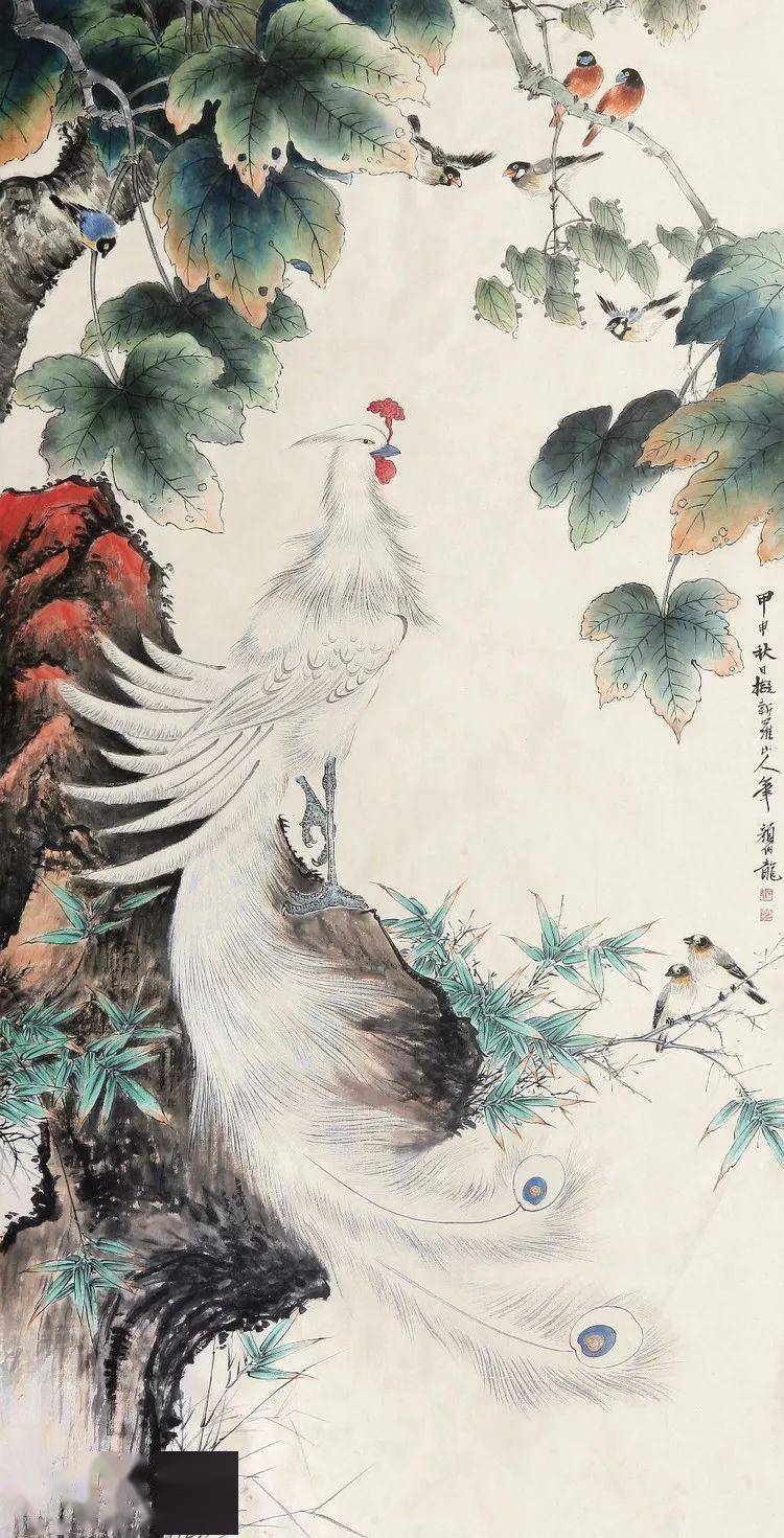 颜伯龙国画花鸟118图_布衣_长白_颜先生