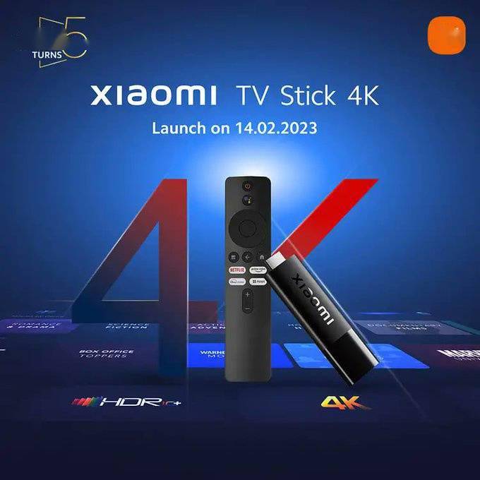 小米将在 2 月 14 日推出新品小米电视棒 4K（TV Stick 4K）