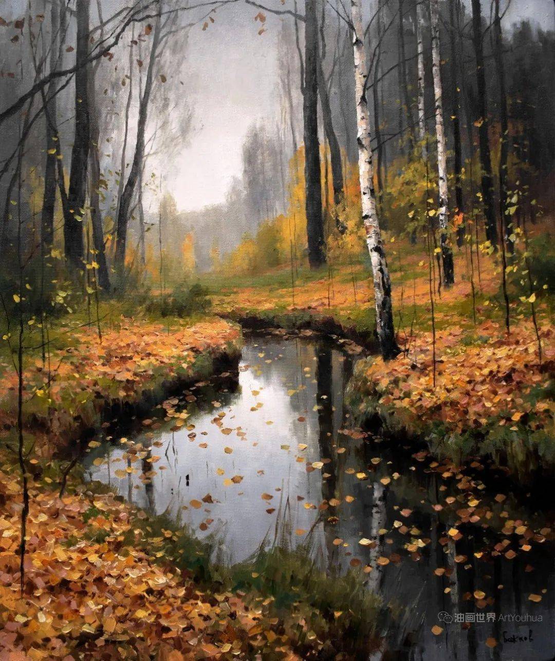 俄罗斯画家罗曼·亚历山德罗维奇·博日科夫的风景油画,其迷人之处