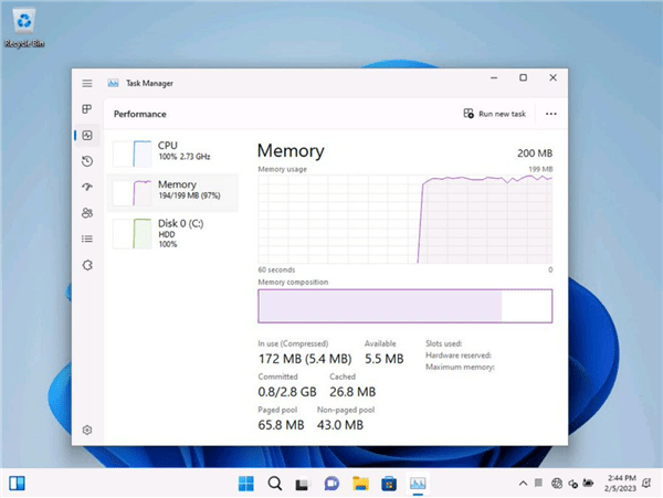 200M内存就能启动 Win11极限精简版晋级：去除告白