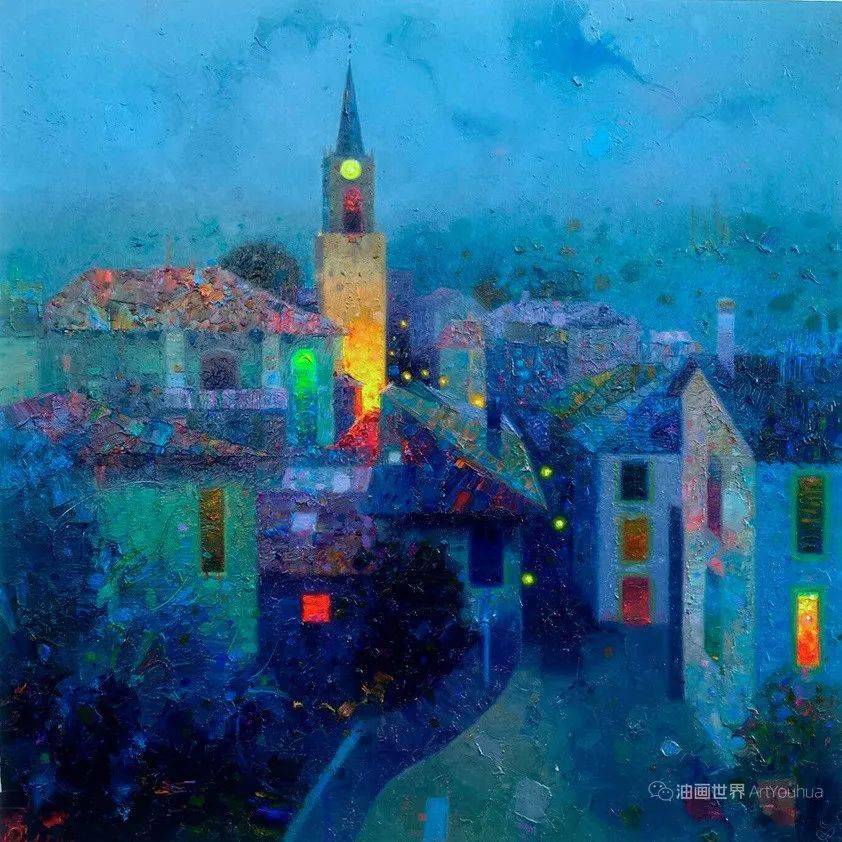 西班牙画家佩德罗·罗尔丹·莫利纳用色彩施展魔法,风景油画如梦似幻!