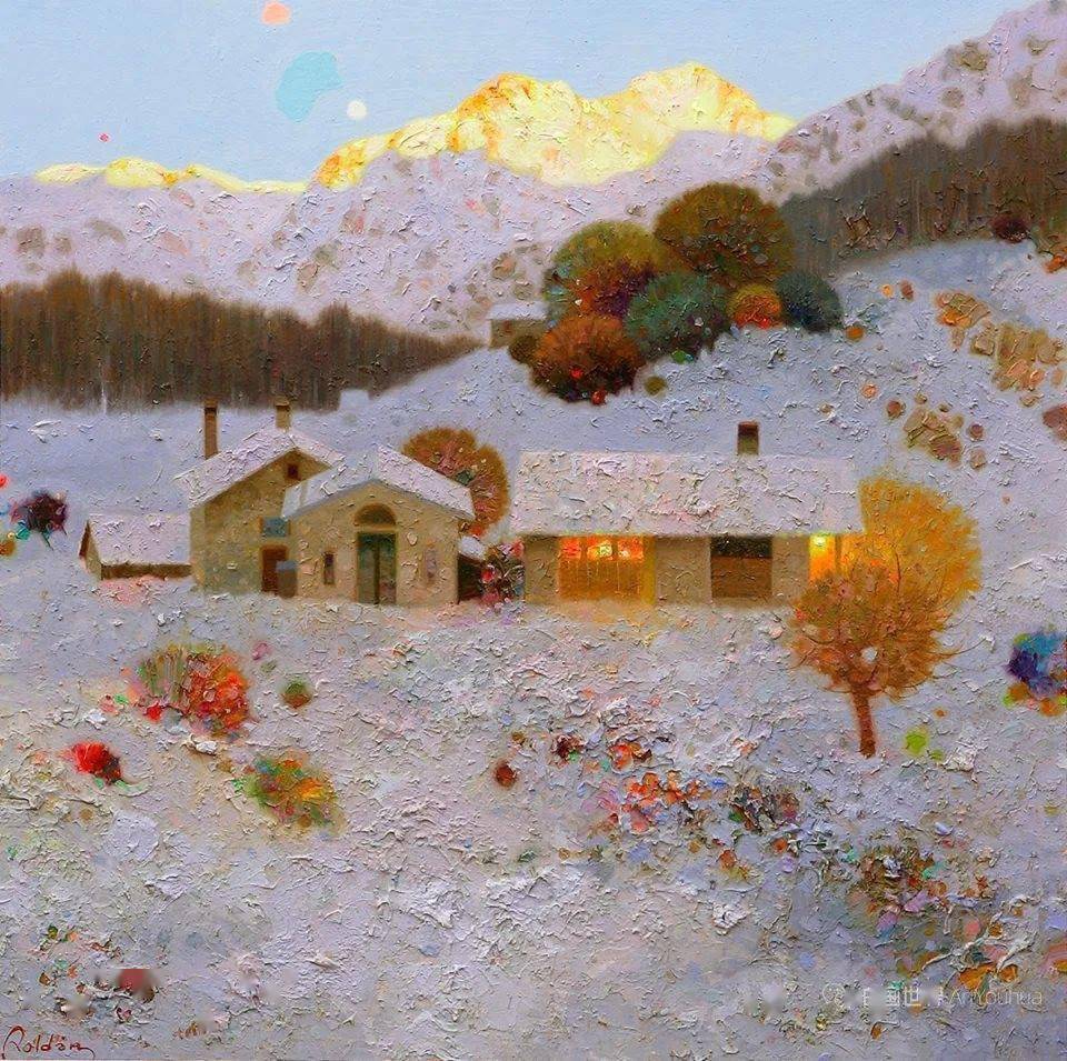 西班牙画家佩德罗·罗尔丹·莫利纳用色彩施展魔法,风景油画如梦似幻!