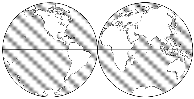 大气运动常识点最全梳理，空白＋彩色世界区域天文填图（可下载）