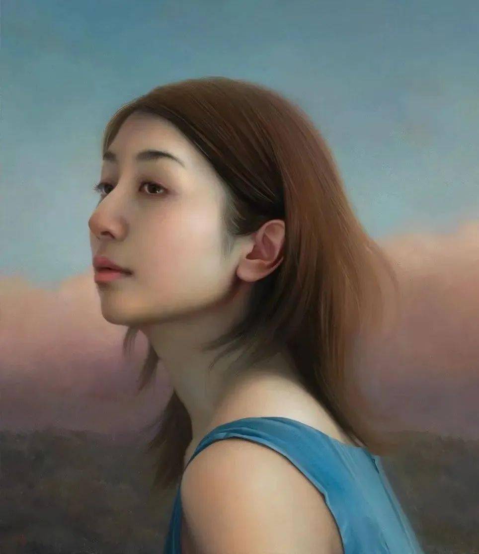 日本艺术家卯野和宏的画中女子,逼真到极致,不赞都不行!