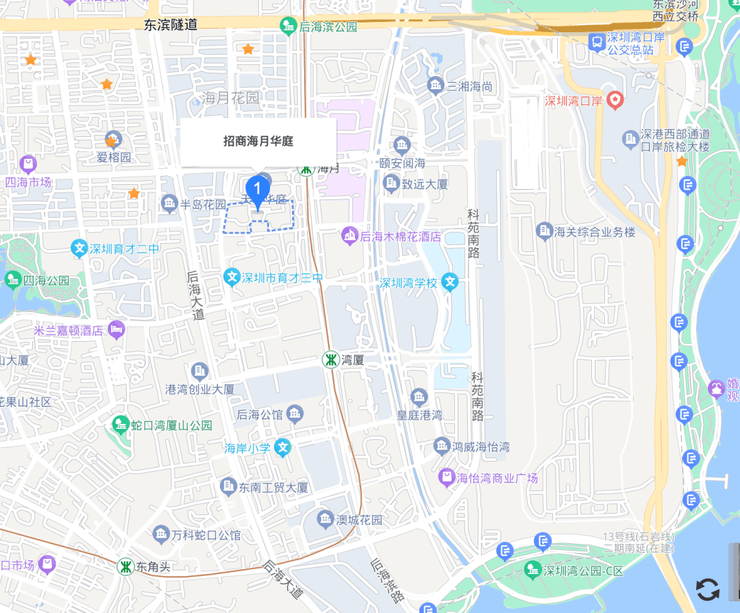 【地铁口、深圳湾旁、稀缺高拓全南向】南山·3房 | 海月华庭 88㎡_小区_房源_育才