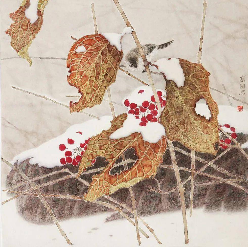 天工与清新——莫高翔的工笔花鸟画