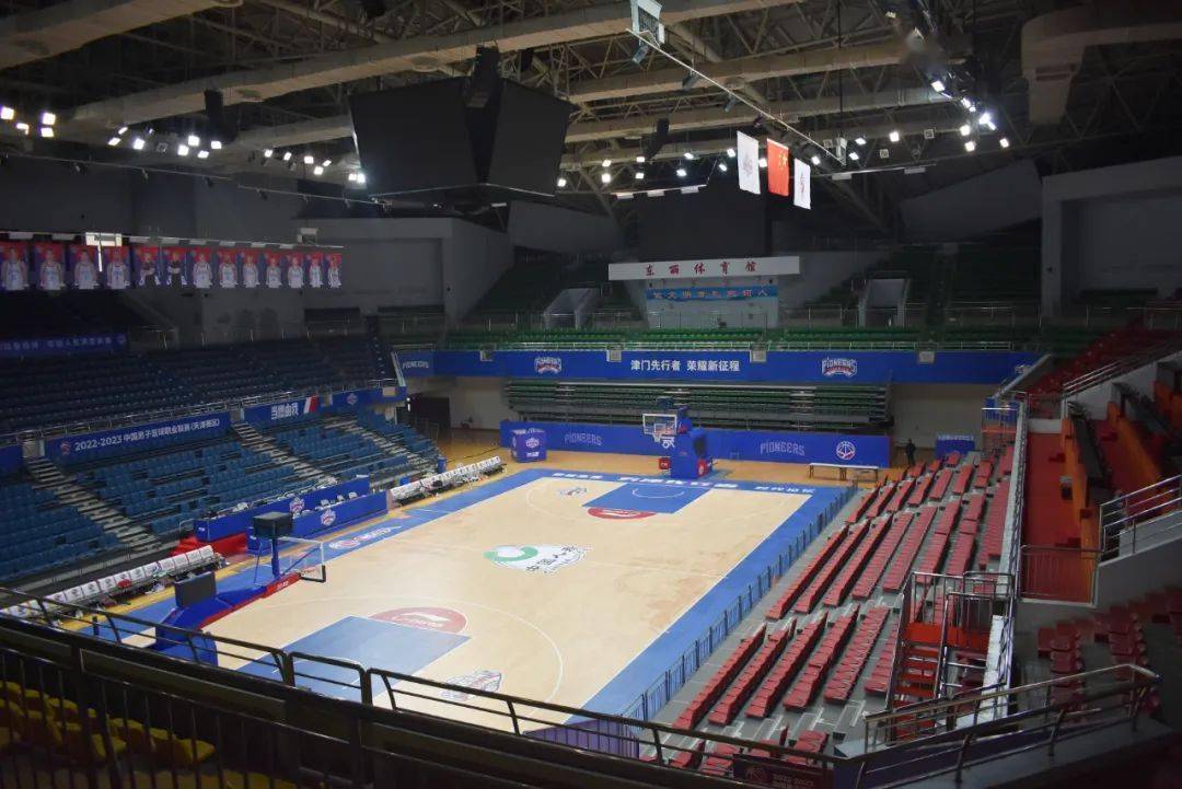天津元素随处可见 东丽体育馆已准备就绪