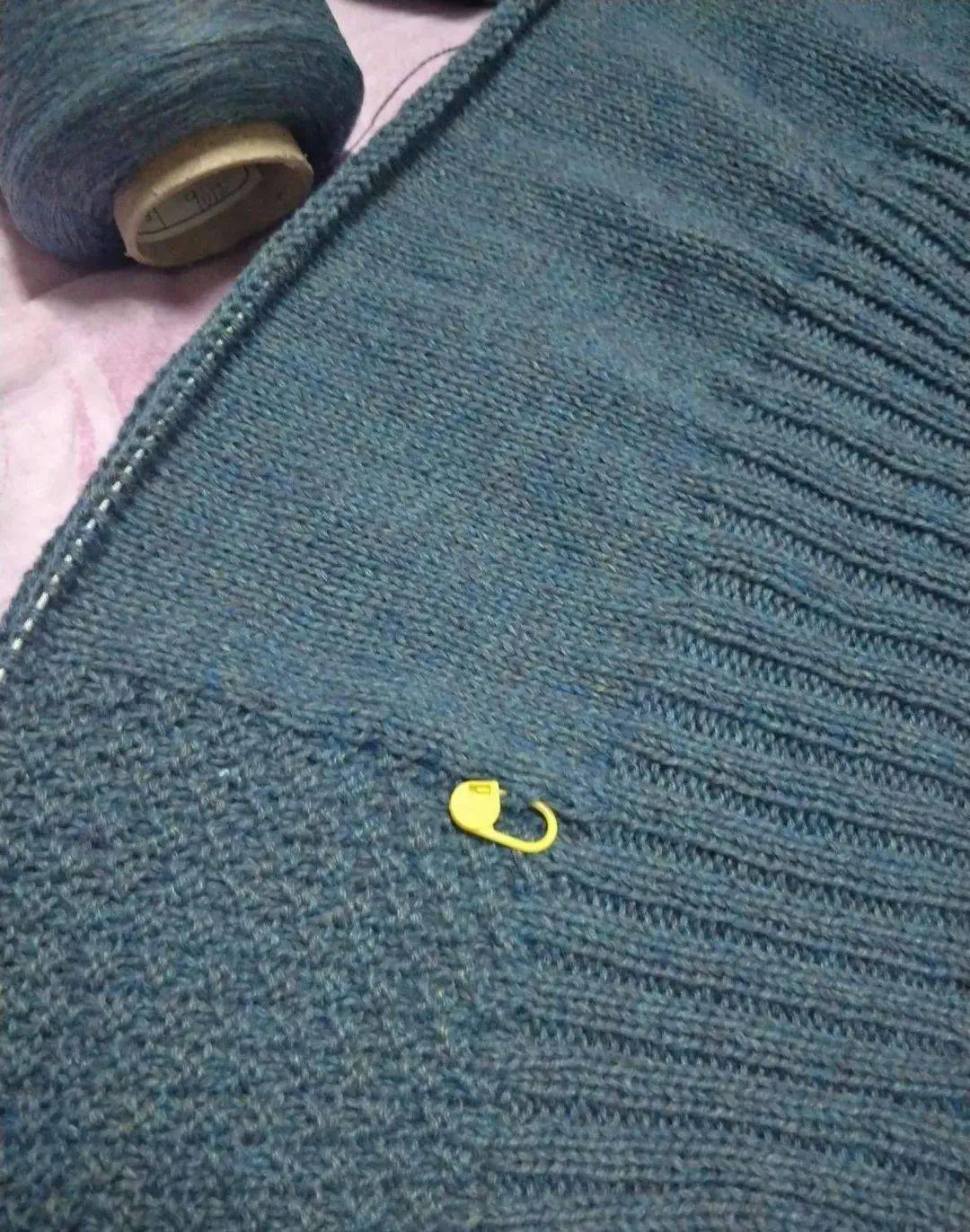 第3次后共108针此时袖长46cm吐槽下他这么大高个却是个粗短胳膊