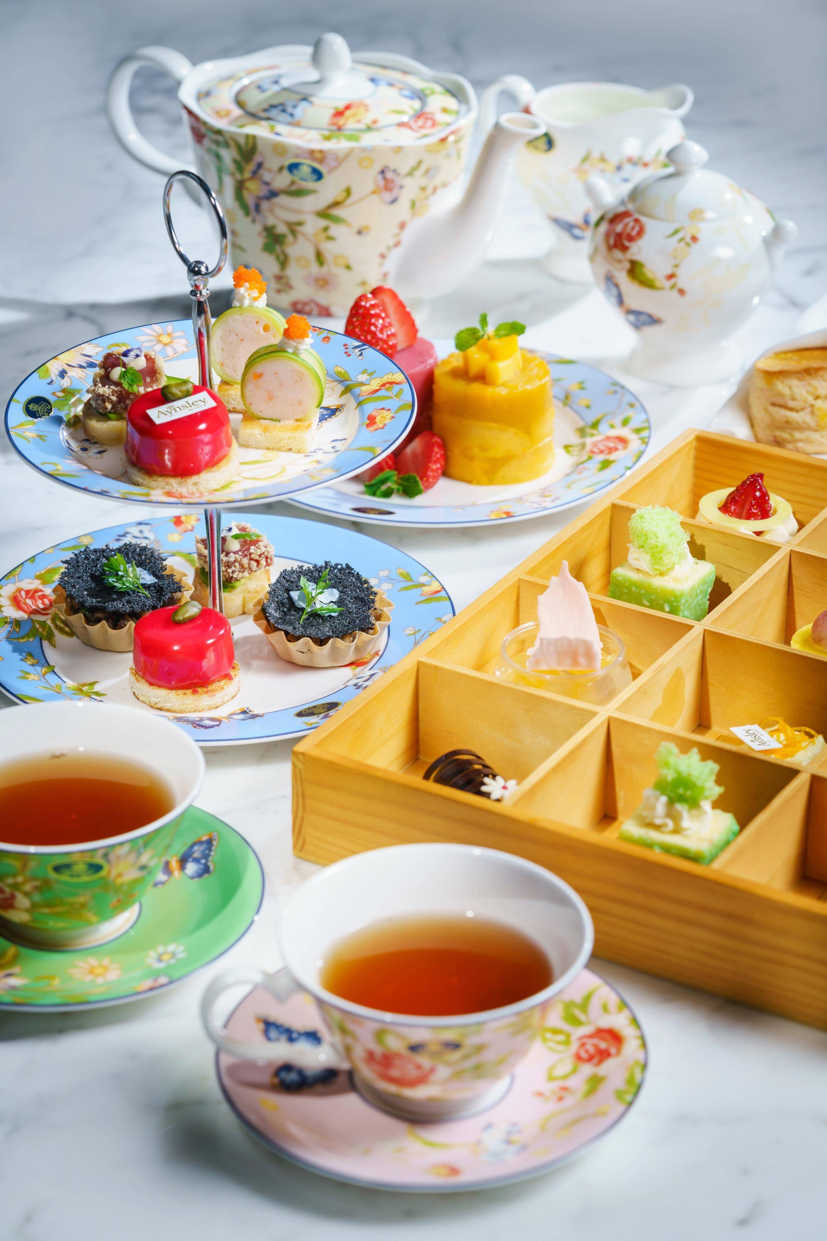 上海雅居乐万豪侯爵酒店 aynsley安斯丽春日小屋花园 联名下午茶_英国