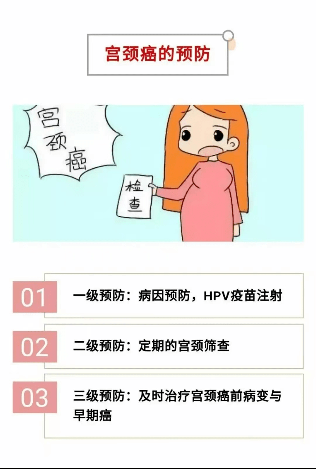 宫颈癌疫苗有较为完善的三级预防策略一级预防 hpv疫苗接种 健康教育