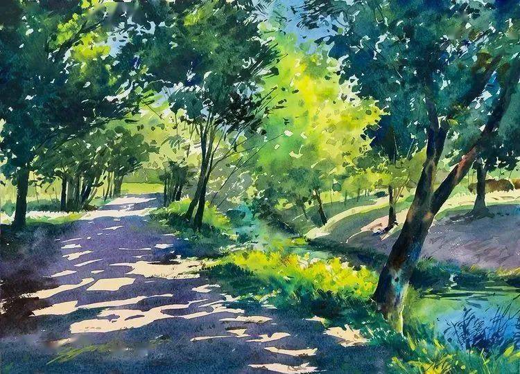 日本水彩画家あずましゅんだ 水彩风景画作品欣赏