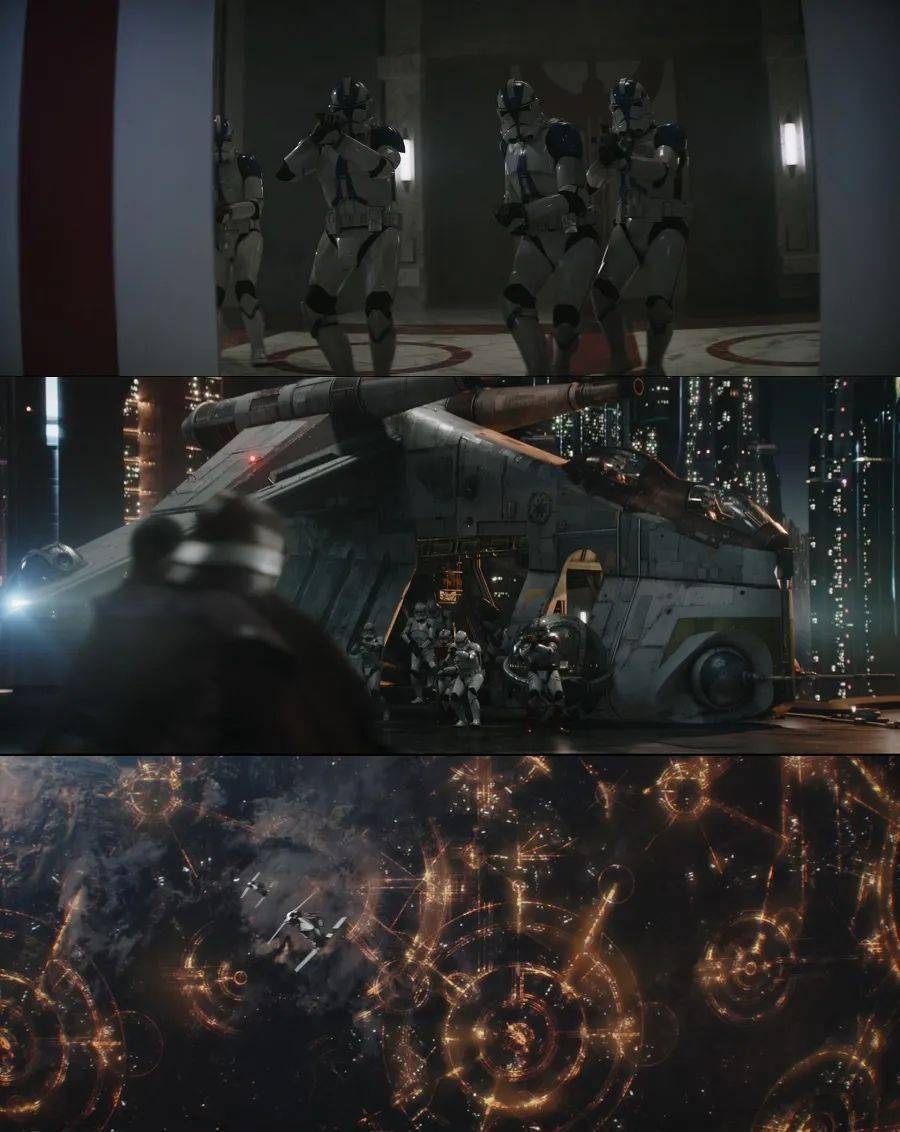 追击凯勒兰·贝克和古古的是科洛桑卫队(coruscant guard)的克隆人