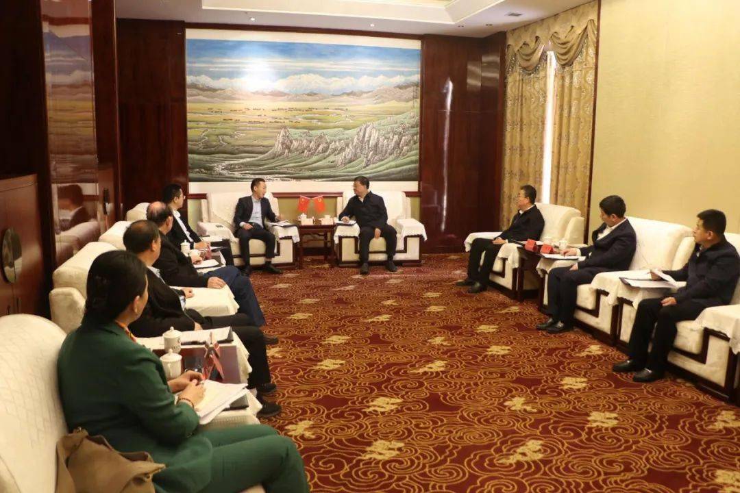 汪尚学会见袁晓松一行_定西_合作_产业