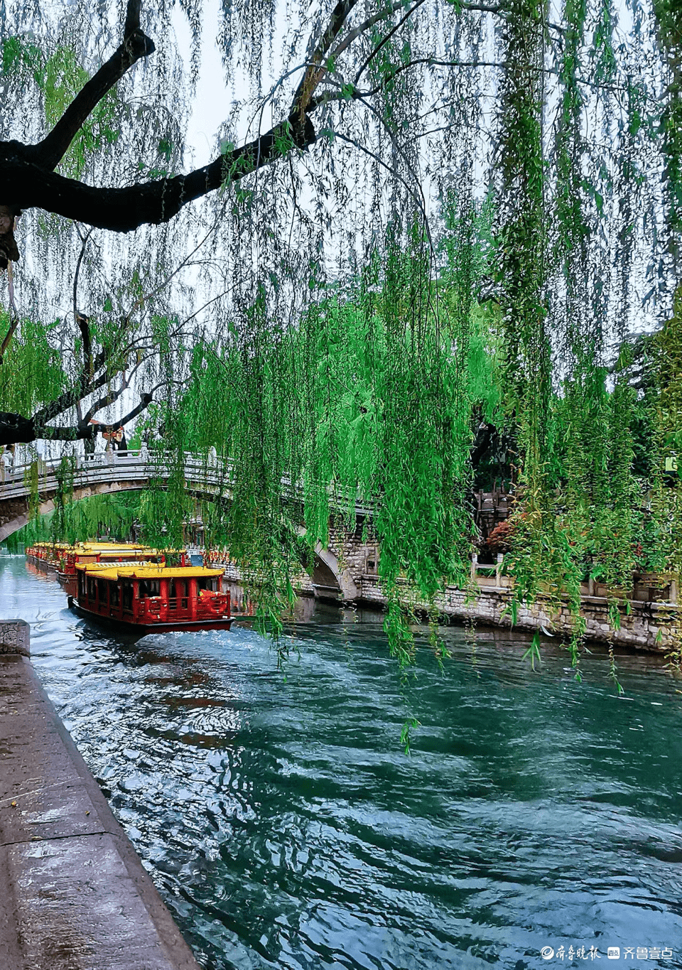 细雨蒙蒙中登上解放阁,雨中美景尽收眼底_济南_冯崇杰